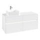 V&B Meuble sous lavabo Collaro 120x54,8x50 cm, WT l, LED 8,8 W, blanc mat-4