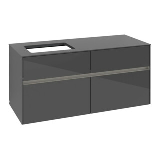 V&B Meuble sous lavabo Collaro 120x54,8x50 cm, WT l, LED 8,8 W, glo Gr
