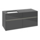 V&B Meuble sous lavabo Collaro 120x54,8x50 cm, WT l, LED 8,8 W, glo Gr-1