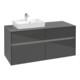 V&B Meuble sous lavabo Collaro 120x54,8x50 cm, WT l, LED 8,8 W, glo Gr-1