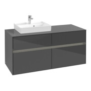 V&B Meuble sous lavabo Collaro 120x54,8x50 cm, WT l, LED 8,8 W, glo Gr