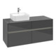 V&B Meuble sous lavabo Collaro 120x54,8x50 cm, WT l, LED 8,8 W, glo Gr-1