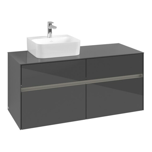 V&B Meuble sous lavabo Collaro 120x54,8x50 cm, WT l, LED 8,8 W, glo Gr