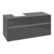 V&B Meuble sous lavabo Collaro 120x54,8x50 cm, WT l, LED 8,8 W, glo Gr-4