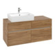 V&B Meuble sous lavabo Collaro 120x54,8x50 cm, WT l, LED 8,8 W, Kan Oa-1
