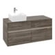 V&B Meuble sous lavabo Collaro 120x54,8x50 cm, WT l, LED 8,8 W, st. Oa-3