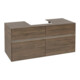 V&B Meuble sous lavabo Collaro 120x54,8x50 cm, WT mi, LED 8,8 W, Ar Oa