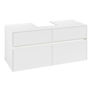 V&B Meuble sous lavabo Collaro 120x54,8x50 cm, WT mi, LED 8,8 W, bl. ma