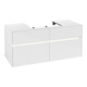V&B Meuble sous lavabo Collaro 120x54,8x50 cm, WT mi, LED 8,8 W, blanc brillant-1