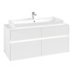 V&B Meuble sous lavabo Collaro 120x54,8x50 cm, WT mi, LED 8,8 W, blanc mat-3