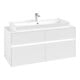 V&B Meuble sous lavabo Collaro 120x54,8x50 cm, WT mi, LED 8,8 W, blanc mat-4