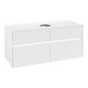V&B Meuble sous lavabo Collaro 120x54,8x50 cm, WT mi, LED 8,8 W, blanc mat-1