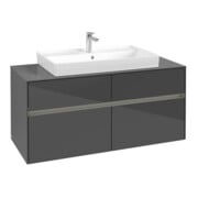 V&B Meuble sous lavabo Collaro 120x54,8x50 cm, WT mi, LED 8,8 W, glo Gr-3