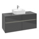 V&B Meuble sous lavabo Collaro 120x54,8x50 cm, WT mi, LED 8,8 W, glo Gr-1