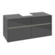 V&B Meuble sous lavabo Collaro 120x54,8x50 cm, WT mi, LED 8,8 W, glo Gr-4