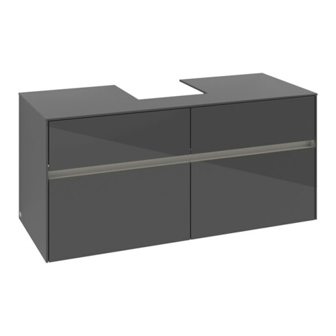 V&B Meuble sous lavabo Collaro 120x54,8x50 cm, WT mi, LED 8,8 W, glo Gr