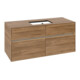 V&B Meuble sous lavabo Collaro 120x54,8x50 cm, WT mi, LED 8,8 W, Kan Oa-1