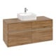 V&B Meuble sous-lavabo Collaro 120x54,8x50 cm, WT mi, LED 8,8 W, Kan Oa-1
