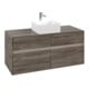 V&B Meuble sous lavabo Collaro 120x54,8x50 cm, WT mi, LED 8,8 W, st. Oa-1