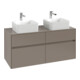 V&B Meuble sous lavabo Collaro 120x54,8x50cm, 2 tiroirs, LED 8,8W, env. Gr-1