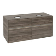 V&B Meuble sous-lavabo Collaro 120x54,8x50cm, 2 tiroirs, LED 8,8W, st. Oa