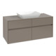 V&B Meuble sous lavabo Collaro 120x54,8x50cm, évier centré, chêne blanc-1