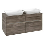 V&B Meuble sous-lavabo Collaro 120x54,8x50cm, f 2 tiroirs, LED 8,8W, st. Oa-4