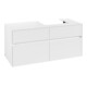 V&B Meuble sous lavabo Collaro 120x54,8x50cm, lavabo à droite, blanc mat-3