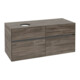 V&B Meuble sous lavabo Collaro 120x54,8x50cm, lavabo à gauche, chêne pierre-3