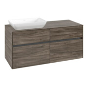 V&B Meuble sous lavabo Collaro 120x54,8x50cm, lavabo à gauche, chêne pierre