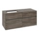 V&B Meuble sous lavabo Collaro 120x54,8x50cm, lavabo à gauche, chêne pierre-3