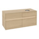 V&B Meuble sous lavabo Collaro 120x54,8x50cm, lavabo droit, LED 8,8 W, Nord Oa-4