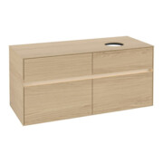V&B Meuble sous lavabo Collaro 120x54,8x50cm, lavabo droit, LED 8,8 W, Nord Oa-4