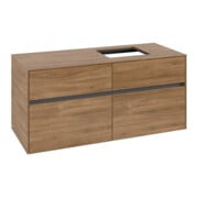 V&B Meuble sous lavabo Collaro 120x54,8x50cm, LV droite, chêne Kansas-3