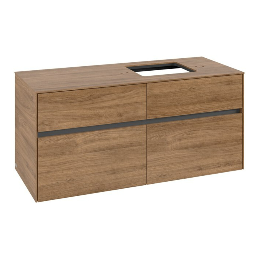 V&B Meuble sous lavabo Collaro 120x54,8x50cm, LV droite, chêne Kansas