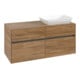 V&B Meuble sous lavabo Collaro 120x54,8x50cm, LV droite, chêne Kansas-3