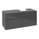 V&B Meuble sous-lavabo Collaro 120x54,8x50cm, LV droite, gris brillant-1