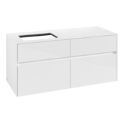 V&B Meuble sous lavabo Collaro 120x54,8x50cm, LV gauche, blanc brillant-3