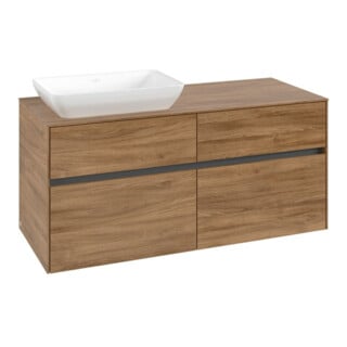 V&B Meuble sous lavabo Collaro 120x54,8x50cm, LV gauche, chêne Kansas