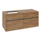 V&B Meuble sous lavabo Collaro 120x54,8x50cm, LV gauche, chêne Kansas-3