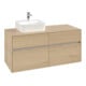 V&B Meuble sous lavabo Collaro 120x54,8x50cm, LV gauche, chêne nordique-1