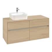 V&B Meuble sous lavabo Collaro 120x54,8x50cm, LV gauche, chêne nordique