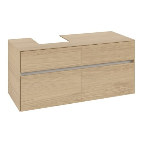 V&B Meuble sous lavabo Collaro 120x54,8x50cm, LV gauche, chêne nordique