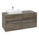 V&B Meuble sous lavabo Collaro 120x54,8x50cm, LV gauche, chêne pierre-1