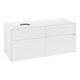 V&B Meuble sous lavabo Collaro 120x54,8x50cm, vasque à gauche, blanc mat-3