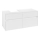 V&B Meuble sous-lavabo Collaro 120x54,8x50cm, vasque à gauche, blanc mat-1