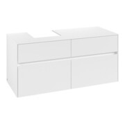 V&B Meuble sous-lavabo Collaro 120x54,8x50cm, vasque à gauche, blanc mat