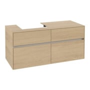V&B Meuble sous-lavabo Collaro 120x54,8x50cm, vasque à gauche, chêne nordique-3