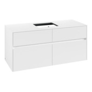 V&B Meuble sous lavabo Collaro 120x54,8x50cm, vasque centrale, blanc mat-3