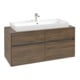 V&B Meuble sous lavabo Collaro 120x54,8x50cm, vasque centrale, chêne Arizona-1